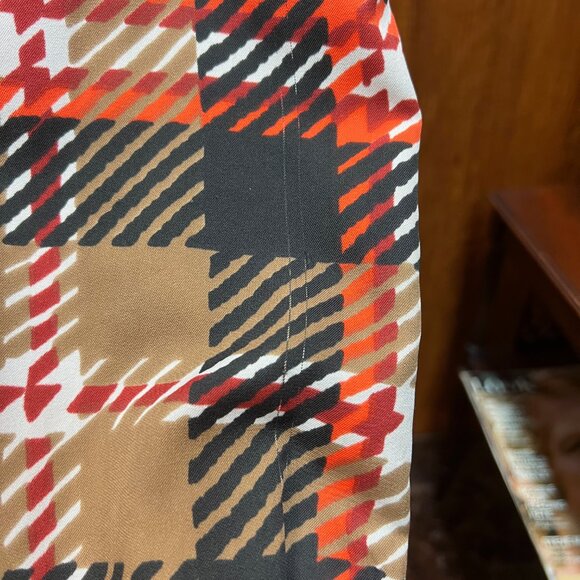 Vintage 1970s Addenda Wide Collar Plaid Check Print Button Up Dress Shirt - Picture 8 of 9